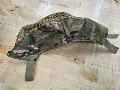 OVERSTOCK/SHIPS ASAP- A&A Tactical, LLC Helmet Cover for Ops-Core FAST Ballistic HC/XP/LE/etc. Sz XL (Old Size L/XL) in Multicam w/ Coyote Brown Mesh